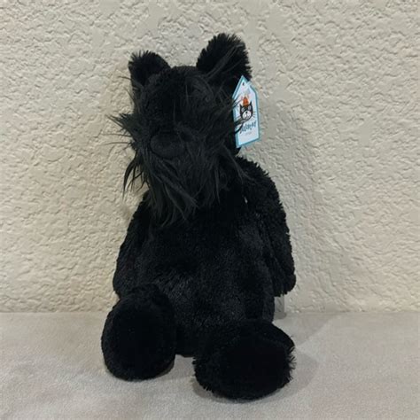 Jellycat Toys Jellycat Medium Bashful Black Scottie Dog 2 Plush