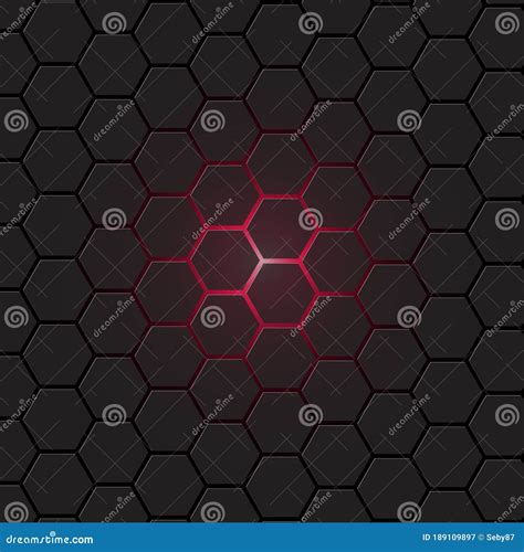 Dark Gray Hexagon Background Vector Stock Vector Illustration Of