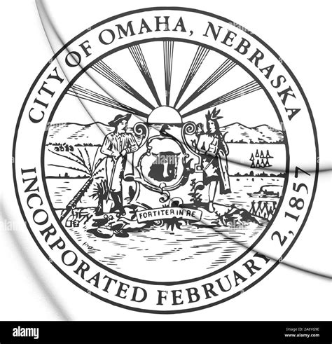 3d Seal Of Omaha Nebraska Usa 3d Illustration Stock Photo Alamy
