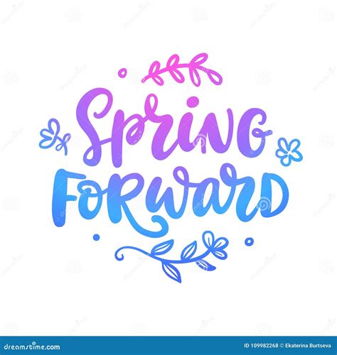 Spring Forward 2021 Banner Royalty Free Stock Image