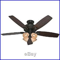 Others are more limited, sometimes only working with fans made by the same company. Hunter Fan 52 inch New Bronze Casual Ceiling Fan with Tea ...