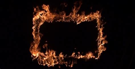 Frame In Fire Stock Footage Videohive