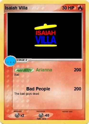 pokémon isaiah villa arianna my pokemon card