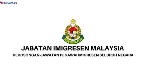 Jabatan imigresen malaysia (tulisan jawi: Jawatan Kosong Terkini Jabatan Imigresen Malaysia ...