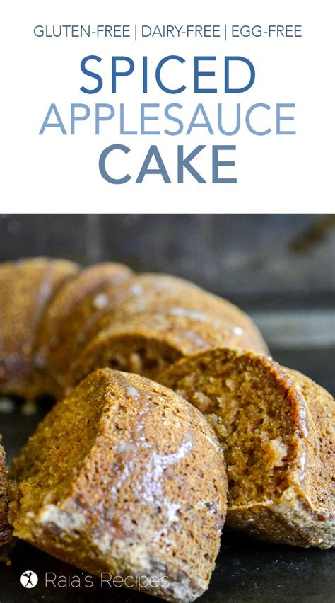 From clementine yogurt cake, to sour cherry stollen bars and caffè latte panna cotta with espresso syrup. Spiced Applesauce Cake :: gluten-free, egg-free, and dairy ...