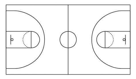 Simple Basketball Court Basketball Court Basketball Court Diagram