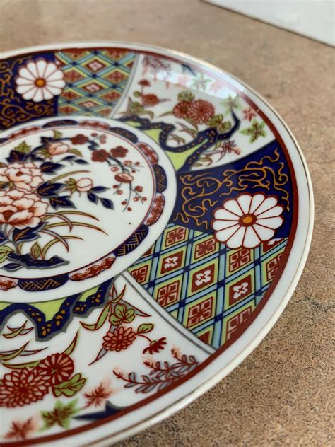 Vintage IMARI Ware Japan Hand Painted Decorative Saucer Plate Etsy