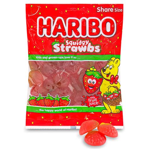 Haribo Strawbs Gummy Candy Uk British Candy