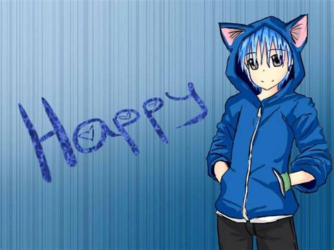 Happy From Fairy Tail In His Human Form Fairy Tail Happy Happy Cat