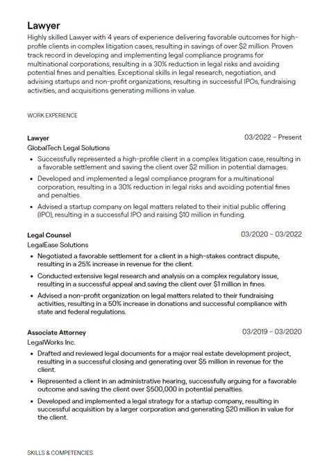 1+ Lawyer Resume Examples [with Guidance]