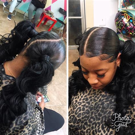 To diy this look, tie your hair into a ponytail, then section off the ends of your hair with equally spaced elastics. 610 Likes, 7 Comments - @hairstylist_lady_dy on Instagram ...