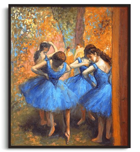 Reproduction Of Blue Dancers By Edgar Degas Galerie Mont Blanc