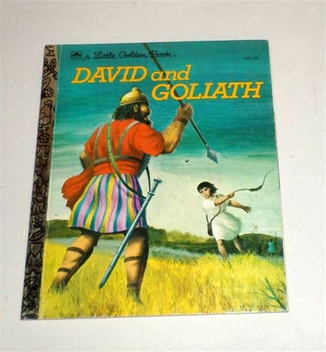 Vintage David And Goliath Book A Little Golden Book 1974