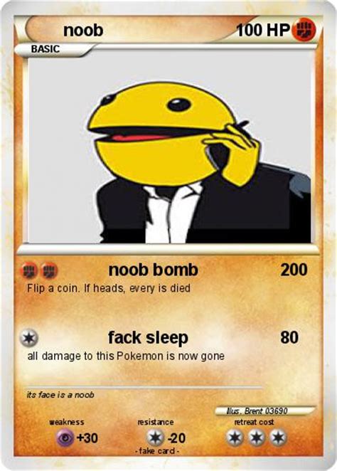 Pokémon Noob 620 620 Noob Bomb My Pokemon Card