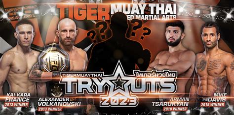 calling all fighters applications for the 2023 tiger muay thai fight team tryouts now open