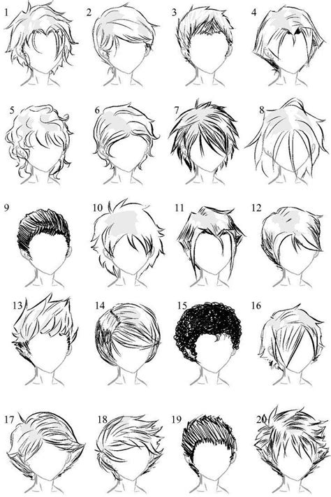 Male Hair Drawing Reference And Sketches For Artists
