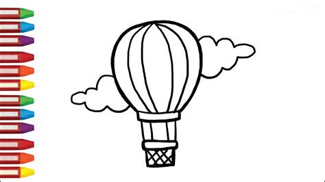Mewarnai Gambar Balon Udara Untuk Anak Tk Mewarnai Balon Udara