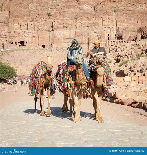 Petra Jordan Editorial Stock Image Image Of Camel 102447269