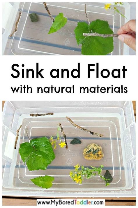 From science experiments to sensory explorations to stem and steam activities, these science activities for preschoolers are sure to be a hit! Sink and Float Water Play with Natural Materials | Water ...