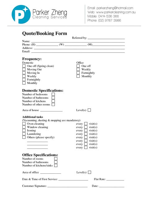 This cleaning service template provides professional cleaning services for customers, support to select date and time for booking a service. Window Cleaning Quotation Template | EmetOnlineBlog