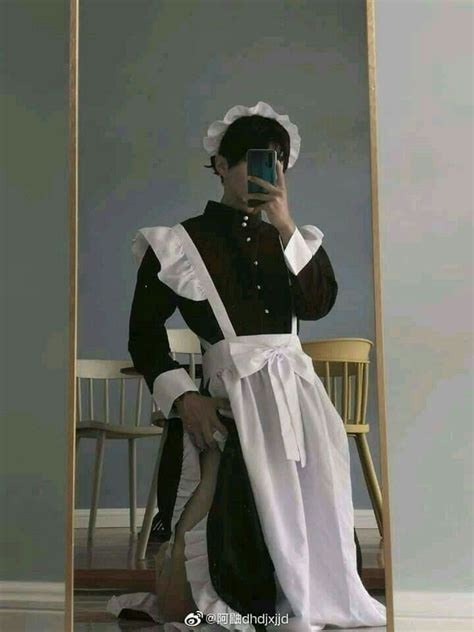 Japanese Adults Sissy Maid Dress Women Men Party Role Cosplay Costume Gothic Carnival Outfit For