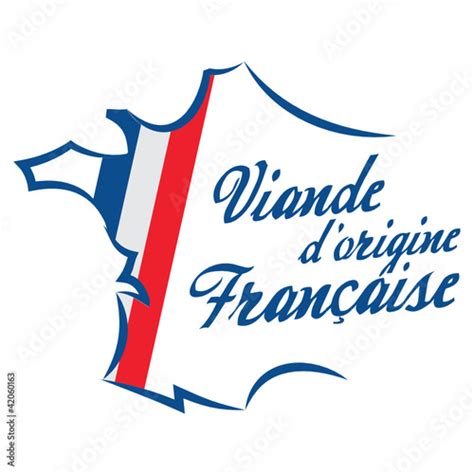 Viande Dorigine Française Fichier Vectoriel Libre De Droits Sur La