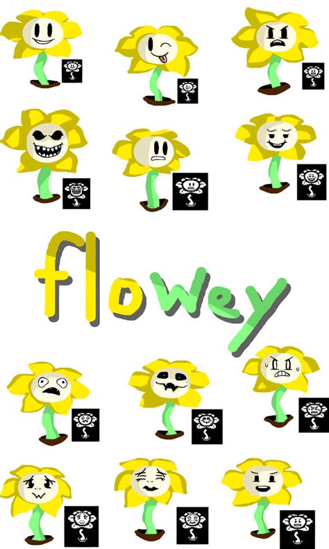Flowey Faces By Fluffywifi On Deviantart