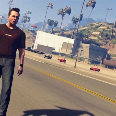 Elon Musk In Gta V Gameplay Screenshot Detailed Stable Diffusion