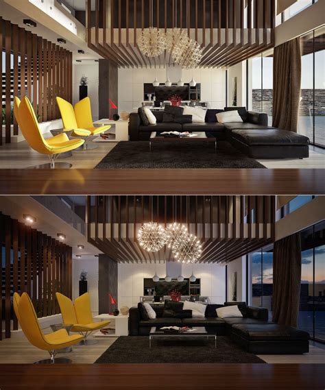 Most modern living rooms are part of an open floor plan which also includes the dining area. 25 Tasteful Living Rooms