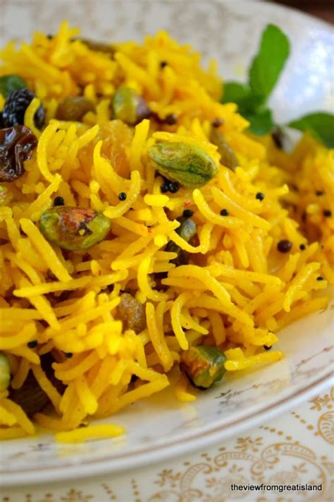 Indian Style Saffron Rice • The View From Great Island