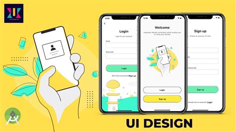 Android Ui Design Tutorial Login And Register Screen Ui Design In