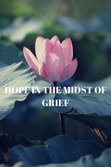 Hope In The Midst Of Grief Sympathy Quotes Grief Hope