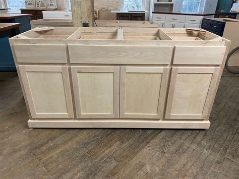 Unfinished furniture kitchen island unfinished kitchen base. DIY ready to paint cabinet Kitchen Island Custom | Etsy ...