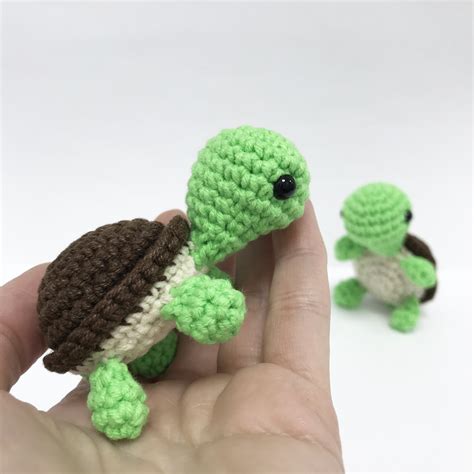 Turtle Crochet Pattern No Sew Crochet Pattern Turtle Plushie Etsy