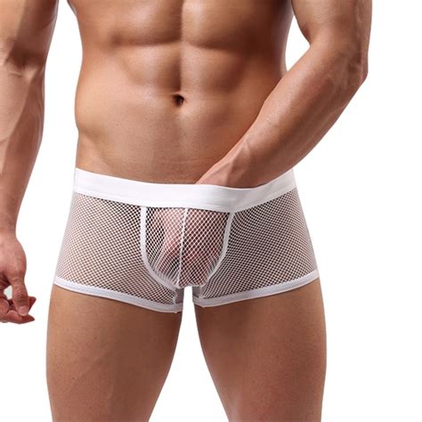 Neu Sexy Herren Transparent Boxershorts Stretch Unterw Sche Unterhose