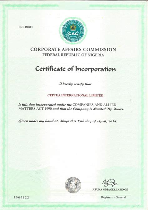 Or who is contacting you? Company Registration With A Cac Accredited Agent Within 5 ...