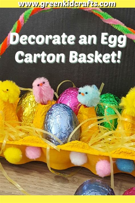 Decorate A Diy Easter Basket Made From Egg Cartons