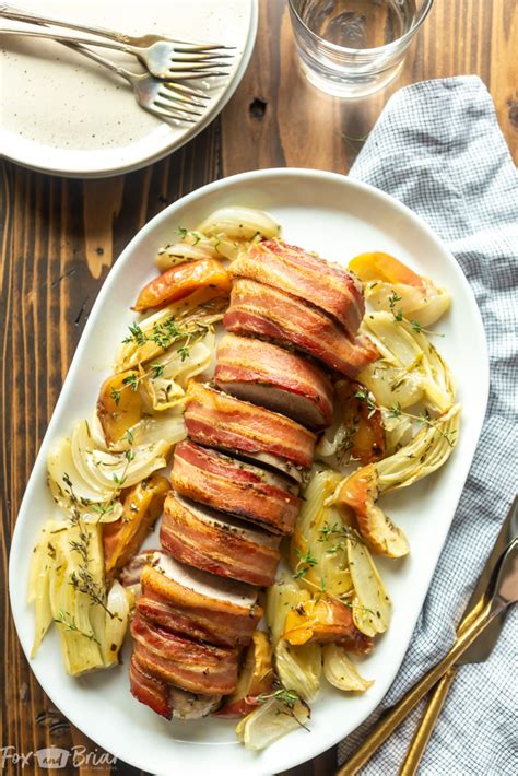 Pork loin slow cooker recipe tips: Bacon Wrapped Pork Tenderloin Recipe