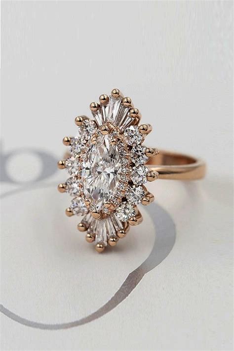 30 Best Marquise Diamond Engagement Rings Rose Gold Engagement Ring