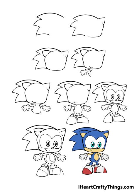 Hướng Dẫn Cách Vẽ Sonic đơn Giản Với 9 Bước Cơ Bản