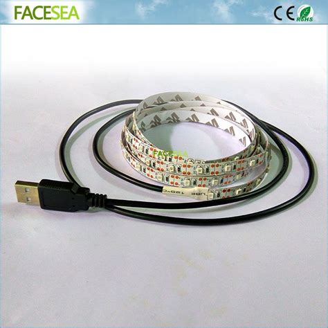 50cm 1m 2m 3m 5m Usb Led Strip Light Dc 5v 3528 Smd Rgb Flexible Tape