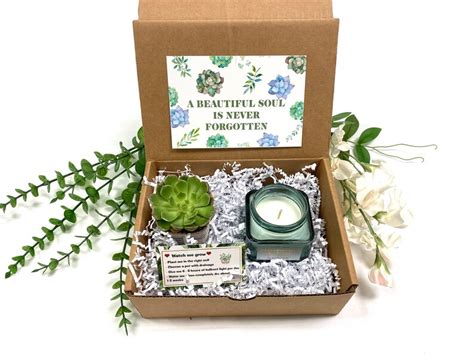 A Beautiful Soul Is Never Forgotten Gift Box Succulent Gift Etsy
