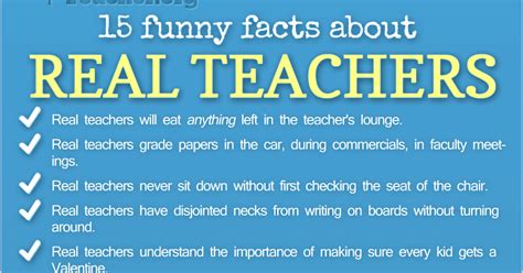 Confessions Of A Teaching Junkie Funny Facts About Real Teachers