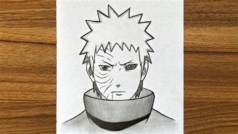 How To Draw Obito Uchiha How To Draw Anime Step By Step Easy