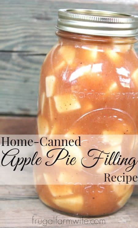 Homemade Apple Pie Filling Recipe For Canning The Frugal Farm Wife