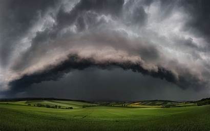 Tornado Storm Clouds Supercell Thunder Wallpapers Landscape