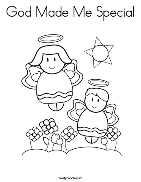 Download God Made Me Coloring Page - Coloring Home