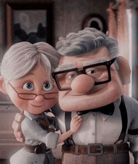 Movie Up Characters Carl And Ellie Up Pixar Cute Couple Wallpaper