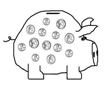 As a victim, you will need to complete various quests in order to escape. Saving Your Money in Piggy Bank Coloring Page | Color Luna