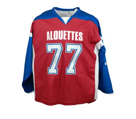 Want to discover art related to alouettes? alsMTL ALOUETTES #77 HOCKEY JERSEY - Les Alouettes de Montréal